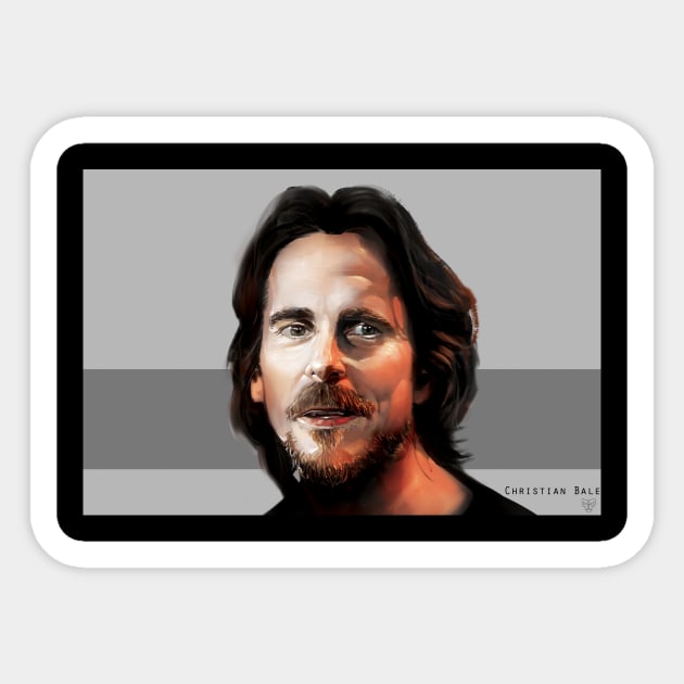 Christian Bale Sticker by SmpArt
